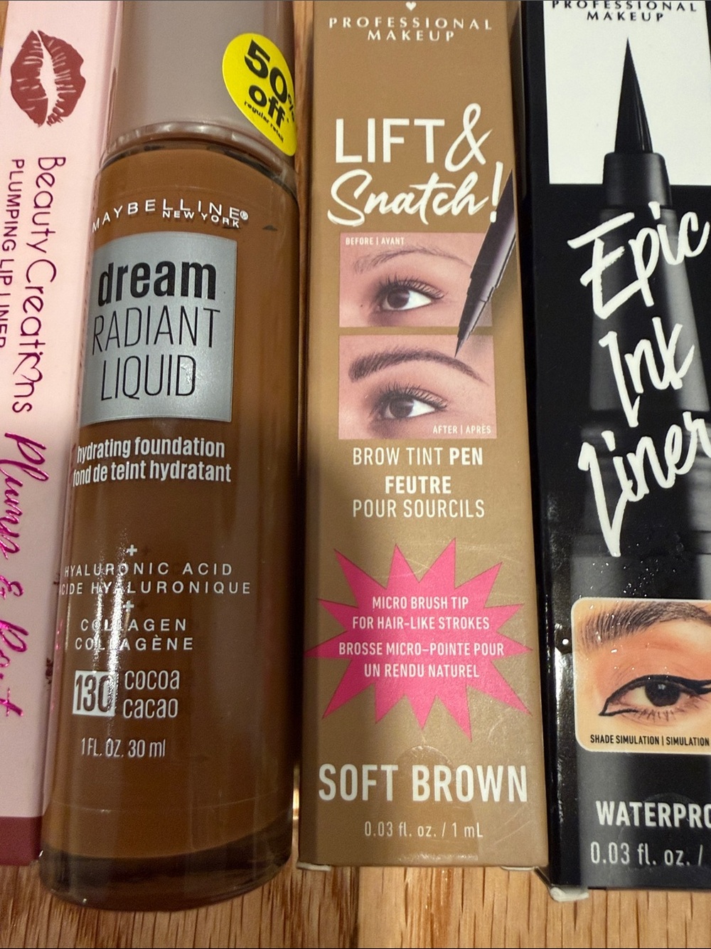 Assorted Women’s Makeup Bundle Set– Face Eyes & brows by NYX, e.l.f., Maybelline - Picture 3 of 7